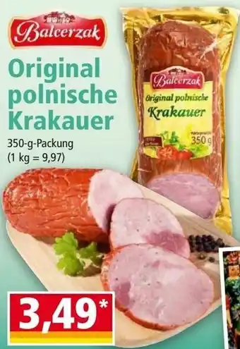 Norma Original Polnische Krakauer 350g Angebot