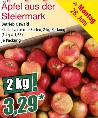 Norma Äpfel Aus Der Steiermark 2kg Angebot