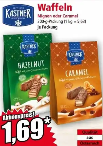 Norma Waffeln Mignon oder Caramel Angebot