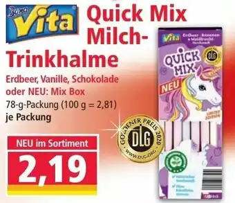 Norma Quick Mix Milch-Trinkhalme 78g Angebot