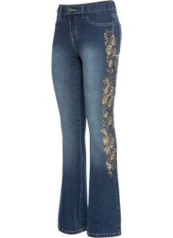 Bonprix Bestickte jeans, bootcut Angebot