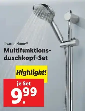 Lidl Livarno Home Multifunktions-Duschkopf-Set Angebot