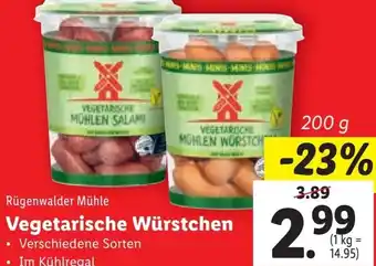 Lidl Vegetarische Würstchen Angebot