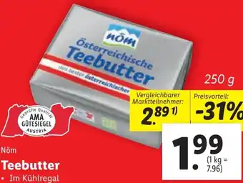 Lidl Nöm Teebutter 250 g Angebot