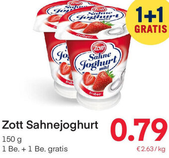 MPreis Zott Sahnejoghurt 150 g Angebot