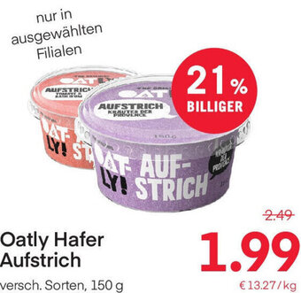 MPreis Oatly Hafer Aufstrich 150 g Angebot