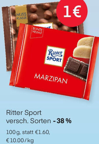 MPreis Ritter Sport 100 g Angebot
