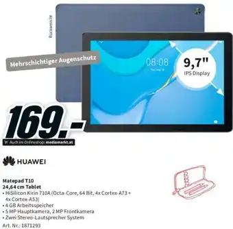 Media Markt Huawei Matepad T10 24,64 cm Tablet Angebot