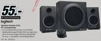 Media Markt logitech Speaker System Z333 PC-Lautsprecher Angebot