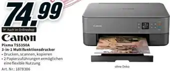 Media Markt Canon Pixma TS5350A 3-in-1 Multifunktionsdrucker Angebot