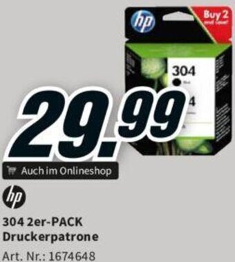 Media Markt hp 304 2er-Pack Druckerpatrone Angebot