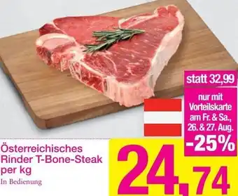 Sutterlüty Österreichischer Rinder T-Bone-Steak per kg Angebot