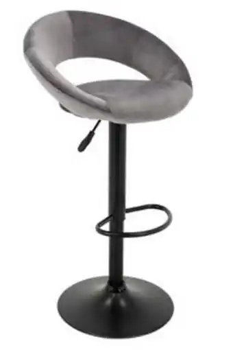 Mömax Barhocker aus samt in grau/schwarz Angebot