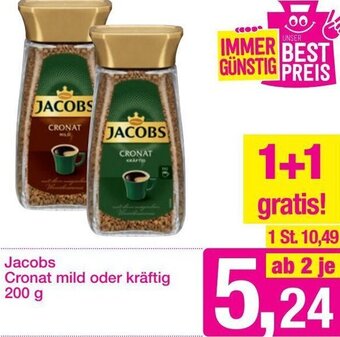 Sutterlüty Jacobs Cronat Mild Oder Kräftig 200 g Angebot