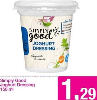 Sutterlüty Simply Good Joghurt Dressing 150 ml Angebot