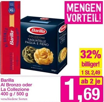 Sutterlüty Barilla Al Bronzo oder La Collezione 400 g/ 500 g Angebot