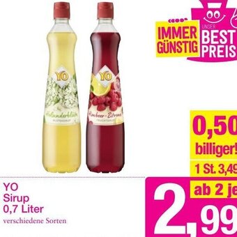 Sutterlüty Yo Sirup 0,7 Liter Angebot
