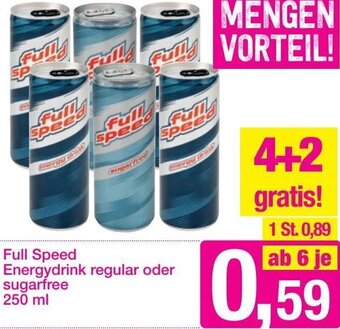 Sutterlüty Full Speed Energydrink Regular oder Sugarfree 250 ml Angebot