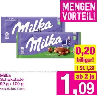 Sutterlüty Milka Schokolade 92 g/ 100 g Angebot