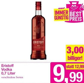 Sutterlüty Eristoff Vodka 0,7 Liter Angebot