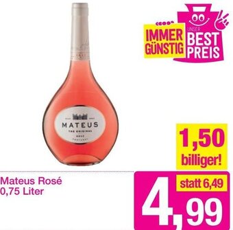 Sutterlüty Mateus Rosé 0,75 Liter Angebot