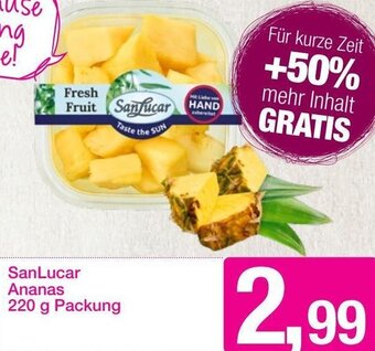 Sutterlüty SanLucar Ananas 220 g Angebot