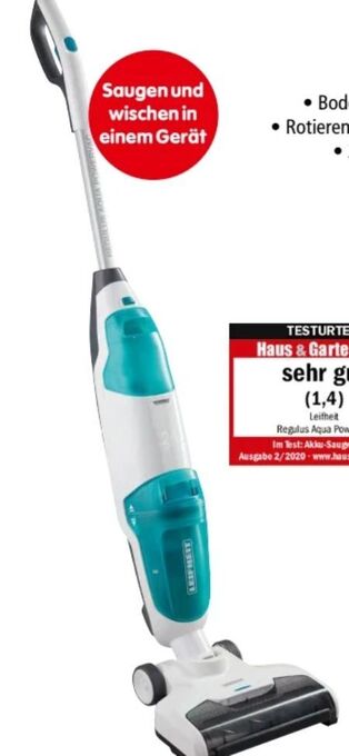 Interspar Akku-saugwischer regulus aqua powervac Angebot