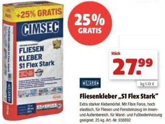 Hagebau Fliesenkleber S1 Flex Stark Angebot