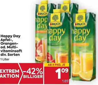 Billa Happy Day Apfel-, Orangen Angebot