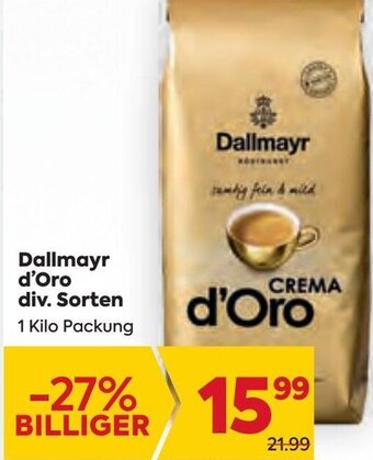 Billa Dallmayr d'Oro 1 Kilo Angebot