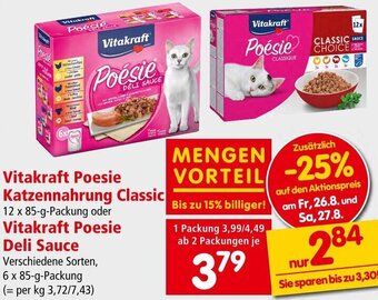 Interspar Vitakraft Poesie Katzennahrung Classic Angebot