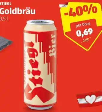 Hofer Stiegl Goldbräu 0,5 Liter Angebot