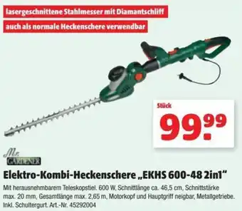 Der Grissemann Elektro-Kombi-Heckenschere EKHS 600-48 2in1 Angebot