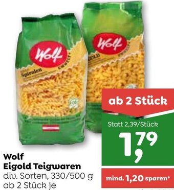 ADEG Wolf Eigold Teigwaren 330/500g Angebot