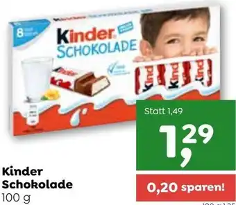 ADEG Kinder Schokolade 100 g Angebot