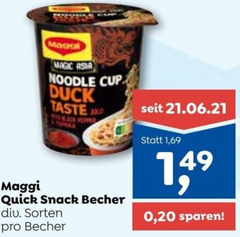 ADEG Maggi Quick Snack Becher Angebot