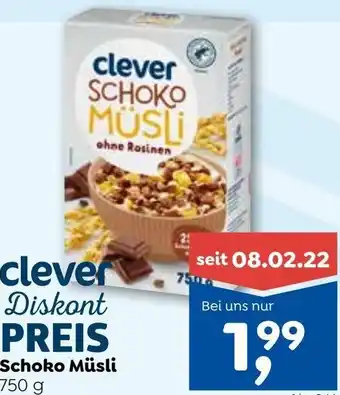 ADEG Schoko Müsli 750 g Angebot