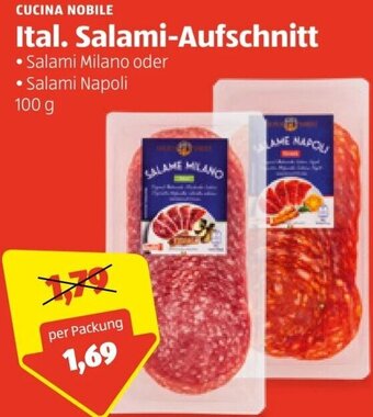 Hofer Ital. Salami-Aufschnitt 100 g Angebot