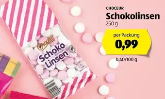 Hofer Schokolinsen 250 g Angebot