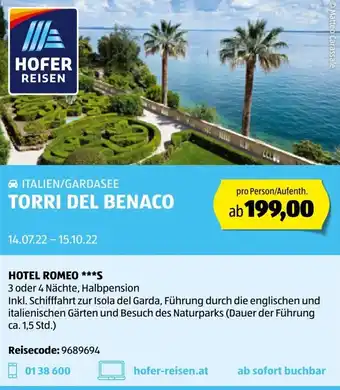 Hofer Torri Del Benaco Angebot