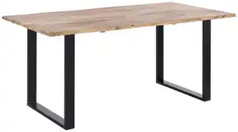 Möbelix Esstisch mit massivholz-platte jaipur 175x90cm akazie/schwarz Angebot