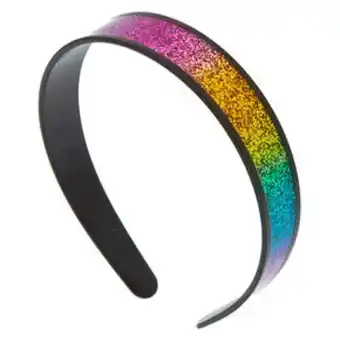Claire's Wide rainbow glitter headband Angebot