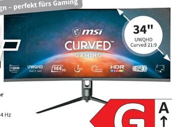 Media Markt Curved gaming monitor optix mag342cqrde Angebot