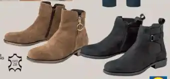 Lidl Damen leder-stiefeletten Angebot