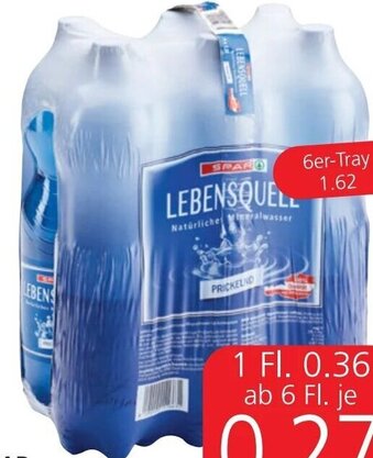 Spar Spar Mineralwasser 1.5 Liter Angebot