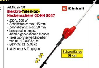 Zgonc Elektro-teleskop heckenschere gc-hh 5047 Angebot
