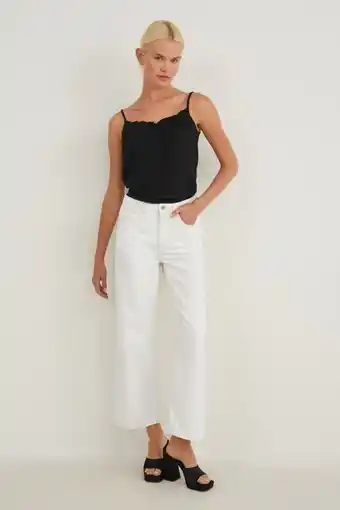 C&A Wide leg jeans - high waist Angebot