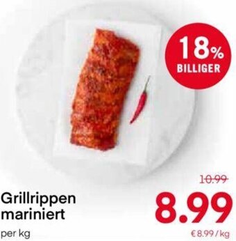 MPreis Grillrippen mariniert per kg Angebot