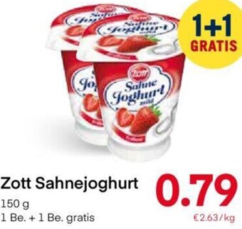 MPreis Zott Sahnejoghurt 150 g Angebot