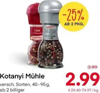 MPreis Kotanyi Mühle 40-95g Angebot